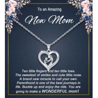 LAVEIR New Mom Gifts for Women, Pregnancy Gifts for First Time Moms, Pregant Wife New Mother Mama to be Necklace-L0001-new-a