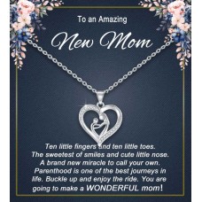 LAVEIR New Mom Gifts for Women, Pregnancy Gifts for First Time Moms, Pregant Wife New Mother Mama to be Necklace-L0001-new-a