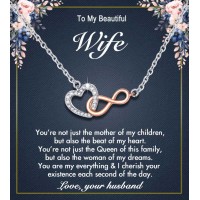 Gifts for Wife, LAVEIR Anniversary Romantic Birthday Valentines Day Wife Necklace Gift for Her From Husband-L0002-wife-a