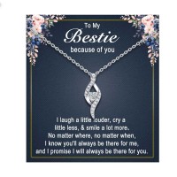 Bestie Gifts For Women, Bestfriend Best Friend Friendship Bff Necklace Present Jewelry Bestie Gifts For Teen Girls Unique-L0009-bestie