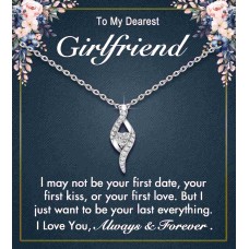 Gifts for Girlfriend, Christmas Best Valentines Day Birthday Gifts for Her Romantic Love Necklace for Girlfriend-L0004-girlfriend-b