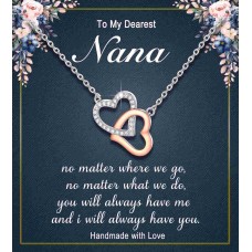 Gifts for Nana, Best Great Nana Christmas Birthday Gift Necklace-L0006-nana-c