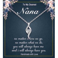 Gifts for Nana, Best Great Nana Christmas Birthday Gift Necklace-L0006-nana-b