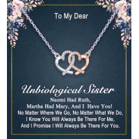 Unbiological Sister Gift, Soul Unbiological Sister Necklace LAVEIR-L0008-un sis